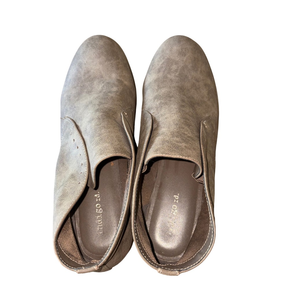 Indigo Rd. Taupe‎ Ankle Booties Women's Size 7.5M Slip On Casual